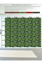 Geniş Yapraklı Yapay Duvar Paneli 40x60 – Dikey Bahçe & Dekoratif Çiçek Paneli