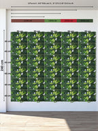 Beyaz Çiçekli Yapay Yaprak Duvar Paneli 40x60 – Dikey Bahçe Dekoru